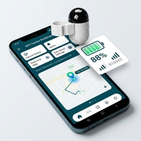 Localisateur GPS pour bagues de pigeon à marque privée pour les marques de détail, avec emballage personnalisé, gravure de logo et graphisme de carton