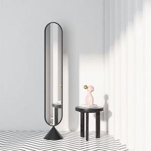 Whole Body Full Length <b>Large</b> Gold Floor Iron Art <b>Framed</b> Explosion-proof Rotating Home Bedroom Rotating Fitting <b>Mirror</b> Standing - Product Image 4