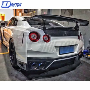 Tapa de maletero trasero de fibra de carbono estilo RVZP para Nissan R35 GTR BootLid - Product Image 6