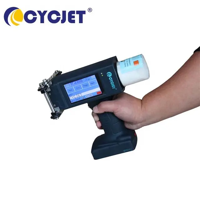 CYCJET ALT160Plus büyük karakter mürekkep püskürtmeli el yazıcısı çelik borular levhalar endüstriyel mürekkep püskürtmeli baskı