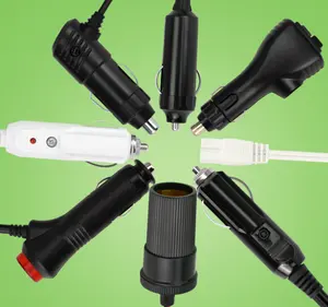 12v Female Plug Socket Charger Adapter Car Cigarette Lighter Male to Female Car Battery Cable