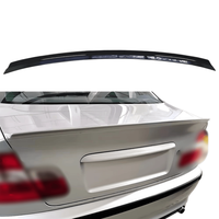 Aileron arrière en ABS noir brillant pour BMW E46 Série 3 1998-2006 avec installation par ruban adhésif