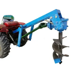 Tractor Met Graafmachine, Elektrische Paalboormachine
