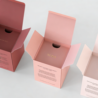 2026 Bestseller Goldfolie Faltbare Kartonbox für Duftkerzen Papier-Faltkarton-Verpackung