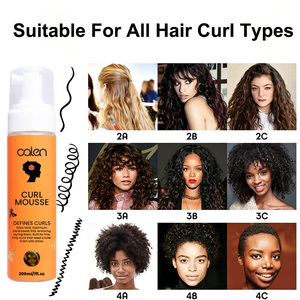 Espuma para Peinar de Marca Propia, Fijación Fuerte para Cabello Rizado y Encrespado, para Extensiones de Cabello, Espuma Voluminizadora Profesional - Product Image 5