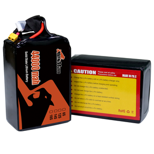 Batería UAV de fábrica 14S 18S 44000mAh 44ah 274wh/kg HV batería Lipo de alta densidad quadrocopter batería de estado sólido para drone - Product Image 4