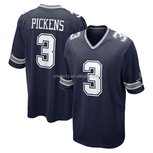 Jersey de Fútbol Americano Cosido al por Mayor de <span class=keywords><strong>los</strong></span> Dallas <span class=keywords><strong>Cowboys</strong></span>, Color Azul Marino # 88 CeeDee Lamb # 4 Dak Prescott # Camiseta de fútbol 3 George Pickens - Product Image 4