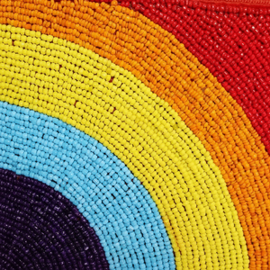 Porte-monnaie perlé coloré fait à la main pour adolescents portefeuille en tissu personnalisé avec fermeture à glissière pour enfants pochette en gros d'argent de poche - Product Image 1