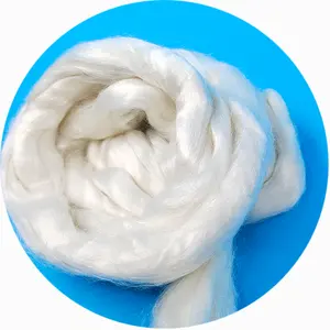 5D white rayon viscose top for spinning yarn