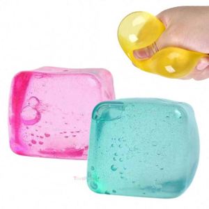 Novedades 2024, Pelotas Sensoriales Antiestrés Personalizadas al por Mayor, Juguete Sensorial para Niños, Alivio de la Ansiedad y el Estrés, Juguete Blando con Forma de Cubo de Hielo - Product Image 1