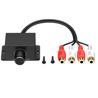 Amplificador de Audio Universal para coche, mando de Control remoto de volumen, bajo, RCA, nuevo