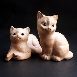 Figurines d'animaux en bois de pêche, sculptures en bois faites à la main, cadeaux d'affaires, décorations - Product Image 2
