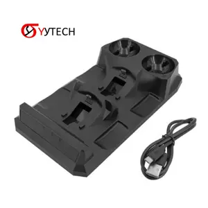 SYYTECH Game Controller Dual USB Charging Stand for PlayStation 4 PS Move 4 in 1 Charger Base Game Accessories
