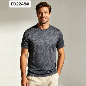 Nouveau T-shirt de sport respirant à manches courtes imprimé et à séchage rapide pour homme 2026, idéal pour les activités de plein air et la salle de sport - Product Image 1