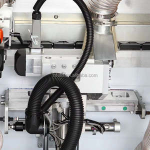 Encolador de bordes de dos caras de PVC de madera con máquina reparadora de muebles de velocidad ajustable de corte de bandeja - Product Image 3