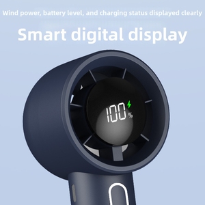 OEM Custom Logo Leafless <b>Fan</b> Personal <b>USB</b> <b>Fan</b> Digital Display Promotional Gift Item Bulk Wholesale Manufacturer Supplier - Product Image 2