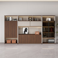 WJG-236X Armoire de classement ignifuge en bois minimaliste pour bureau avec démontage et mobilité, bibliothèque de rangement simple