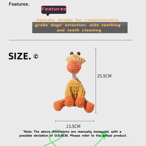 Giocattolo da Masticare per Cani a Forma di Asino Sinsmar - Corda per Esercizio Anti-Noia Morbida per Dentizione Uso Interno Motivo Animale Cartoonesco - Product Image 3