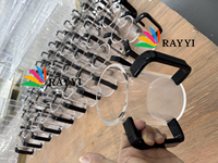 Corps cylindrique transparent Idéal pour un usage quotidien  Gobelet en acrylique haut de gamme avec poignée noire