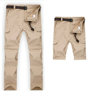 Pantaloni <span class=keywords><strong>Cargo</strong></span> da uomo leggeri da arrampicata da uomo smontabili sottili da primavera estate - Product Image 1