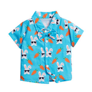 Completo Estivo per Bambini con Motivo Coniglietto 'La Mia Prima Pasqua 2025' per Ragazzi dai 2 ai 7 Anni - Product Image 2