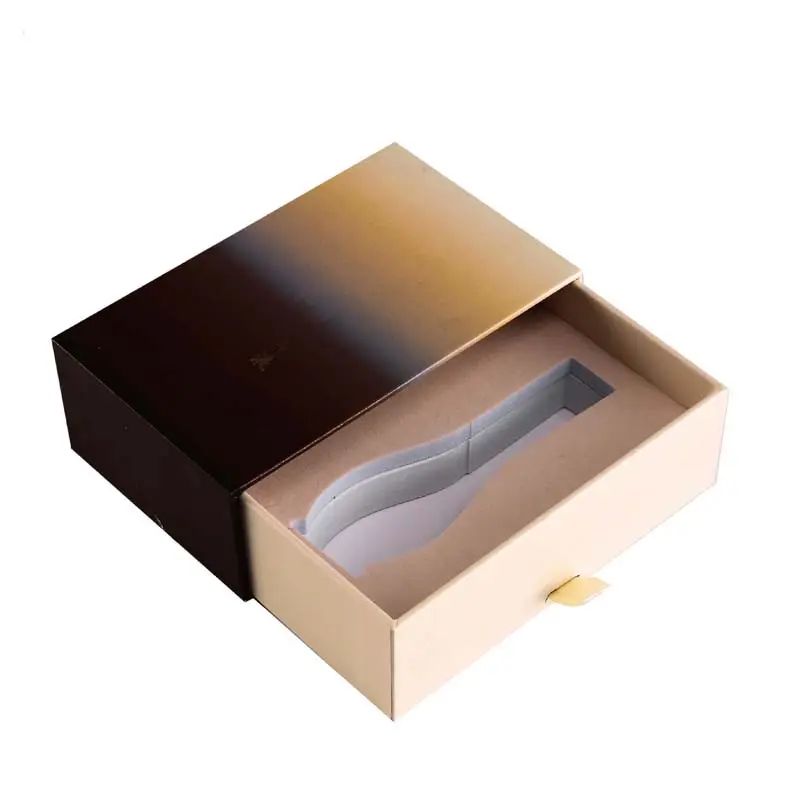 Custom jade roll packing white cardboard printed design skin care paper drawer box