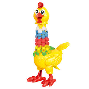 Juguete de <span class=keywords><strong>Huevo</strong></span> de Gallina con Plumas de Colores KSF, Juguete de Arcilla de Colores para Niños, <span class=keywords><strong>Plastilina</strong></span>, Arcilla DIY, Juegos para Niños - Product Image 1