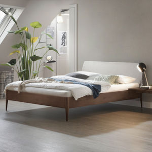 <span class=keywords><strong>Lit</strong></span> contemporain de grande taille en bois massif par un designer célèbre, tapisserie d'ameublement, meubles de chambre à coucher extensibles pour hôtels - Product Image 1