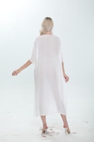 Kaftan de plage maxi oversize en dentelle pour femme, idéal pour l'été et les stations balnéaires – Nouveauté usine