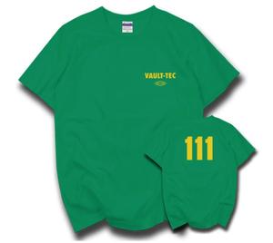 Camiseta Ecowalson Fallout Vault de algodón de colores sólidos con brazos cruzados para hombre, camiseta novedosa para hombre, camisetas personalizadas - Product Image 3