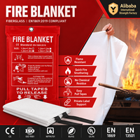Couverture anti-feu en silicone personnalisable, indispensable pour l'extérieur, 1M*1M, pour la protection des foyers et des barbecues