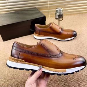 Zapatos Oxford Formales de Negocios de Cuero Genuino para Hombre, Talla Grande, Personalizados - Product Image 1