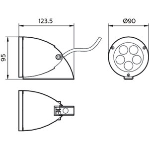 Projecteur LED <span class=keywords><strong>PHILIPS</strong></span> pour extérieur, éclairage de pelouse BGP312 UniPoint 1LED 3LED 5LED 2700K 3000K 4000K NB/WB/MB <span class=keywords><strong>PHILIPS</strong></span> SPIKE LIGHT - Product Image 5