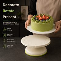 Hochwertige Mehrzweck dekoration Kuchenst änder Kunststoff kuchen Drehst änder Plattenspieler