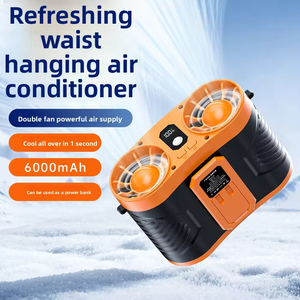 พาวเวอร์แบงค์ 6000mAh พร้อมพัดลมคล้องคอแบบทำความเย็นและไฟส่องสว่าง สำหรับกิจกรรมกลางแจ้ง ตั้งแคมป์ ท่องเที่ยวในรถยนต์ - Product Image 3