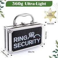 Étui de transport personnalisé pour alliances, idéal pour les cadeaux de porteur d'alliances, valise d'aventure, mini boîte de rangement en aluminium