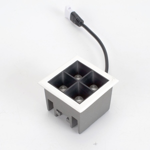 Fissata/inclinabile concava/convessa ottica 2x2 4 testa 8W da incasso con luci a Led quadrate - Product Image 6