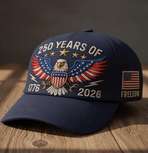 PARTYMENT Gorra de Béisbol Retro Bordada con el Águila Americana, para el 250 Aniversario, Protección Solar, Unisex, Ajustable, Estilo Dad Hat - Product Image 6