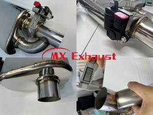 2,5 дюймов, 63,5 мм, универсальная выхлопная труба из нержавеющей стали, электронный клапан с вырезами, выпускной глушитель для спортивного автомобиля - Product Image 5