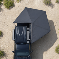 Auvent latéral robuste pour voiture, 270 degrés, sans pieds, imperméable PU2000mm, type Foxwing, abri solaire pour camping et overland