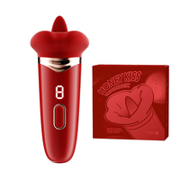 Großer Mund Saugvibrator Klitoris-Zungenleck-Spielzeug 10 Saugmodi Vibration Zungenleck G-Punkt Vibrator für Frauen