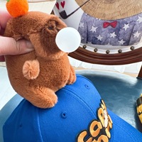 Chapeau de décoration d'animal en peluche de canard Capybara de dessin animé drôle casquette adulte décontractée pour enfants