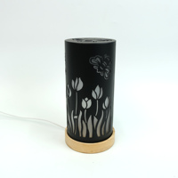 Lampe de table électrique moderne personnalisée de bonne qualité avec design tulipes et abeilles, alimentation USB