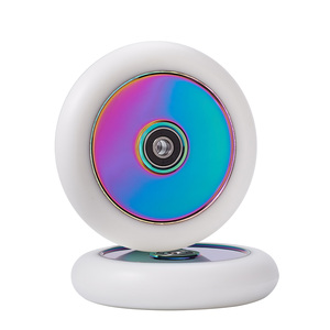 Rodando y moleteado máquina de perfil de aluminio de scooter ruedas y neumáticos de púrpura ojos a diamantes - Product Image 2