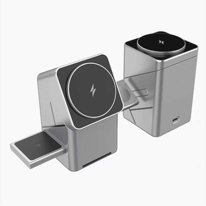 Estación de Carga Inalámbrica Rápida 3 en 1 de 15W Justlink, Soporte de Carga Inalámbrico Multidispositivo para Teléfono, <span class=keywords><strong>Apple</strong></span> <span class=keywords><strong>Watch</strong></span> y AirPods - Product Image 1