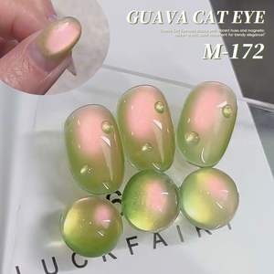 Smalto Gel Occhio di Gatto Verde 15ml UV a Lunga Durata con Pietra di Vetro Effetto Perlato LED per Arte da Salone - Product Image 4