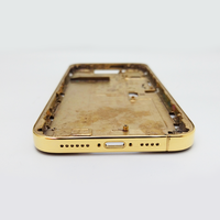 Cadre intermédiaire plaqué or véritable de haute qualité, personnalisé, de luxe, électro-plaqué, semi-fini, pour iPhone 16 Pro