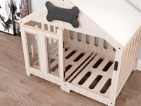 Dreieck Holzdach Hund Katzen haus High-End Custom Haustier Bett Günstige Robuste Holz Tiernest