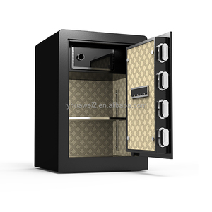 Coffre-<span class=keywords><strong>fort</strong></span> électronique numérique intelligent de luxe avec serrure à clé, coffre-<span class=keywords><strong>fort</strong></span> antivol en acier pour la maison, le bureau et l'hôtel - Product Image 2