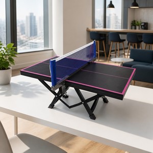 Small Ping Pong <b>Table</b> for Kids &Adults New Style Portable Mini <b>Table</b> <b>Tennis</b> <b>Table</b> with Folding Leg Office Stress Relief - Product Image 5